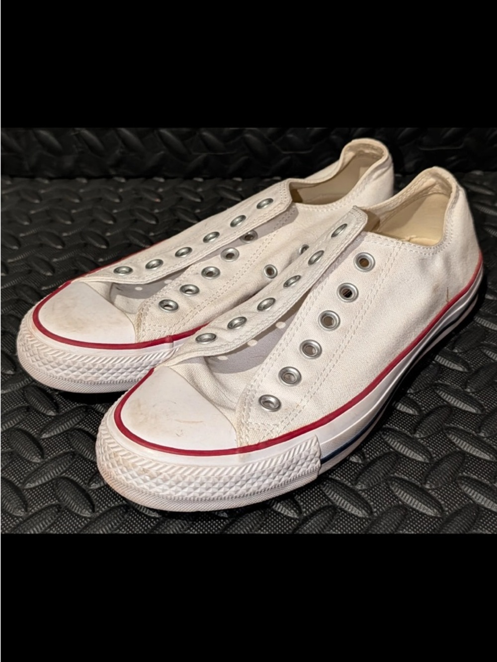 Women's Converse Chuck Taylor All Star Sneakers Shoes Size 10 White Low Top M/8